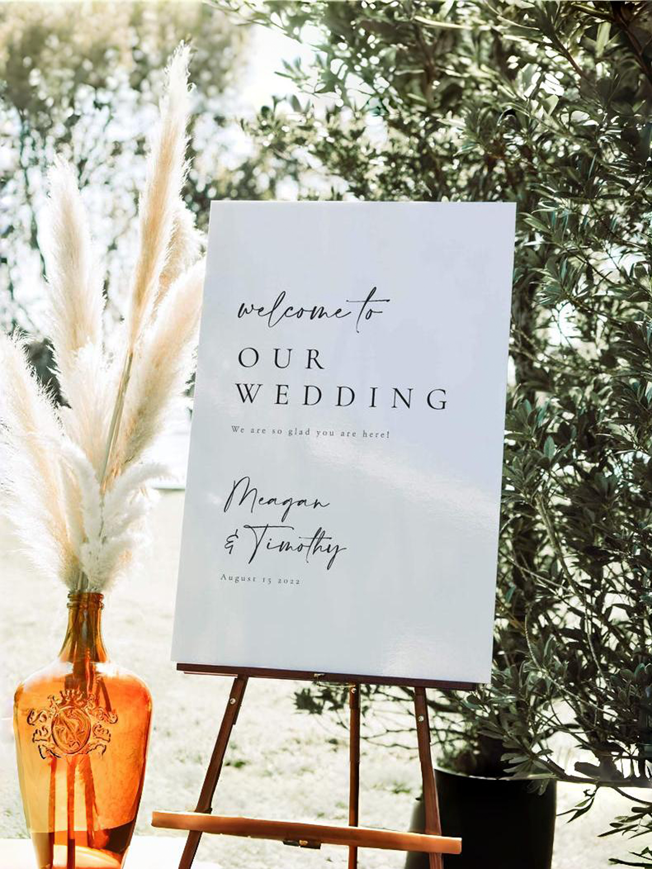 Custom PVC Wedding Welcome Sign